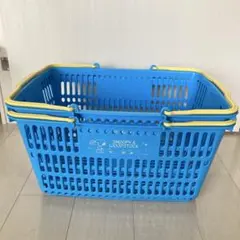 スヌーピー　買い物カゴ レジカゴ　ショッピングカゴ　マイバスケット　2個セット