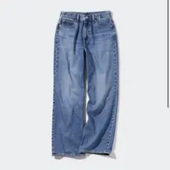 ユニクロ　ワイドストレートジーンズ