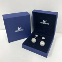 【N】SWAROVSKI スワロフスキー カフス ラインストーン シルバーカラー