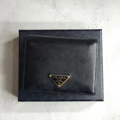 【美品/付属品完備】PRADA プラダ / サフィアーノトライアングルウォレット