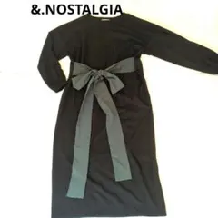 &.NOSTALGIA ブラックロングワンピース