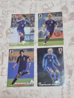 カルビー　2014 サッカー日本代表　カード 4枚セットのサムネイル