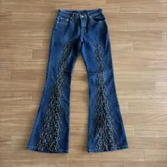 y2k グランジ　デニム　テック　フレア　平成　ギャル　ワイド　ブーツカットのサムネイル