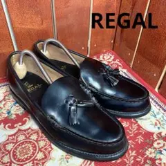 REGAL タッセルローファー　ブラック　24.5cm