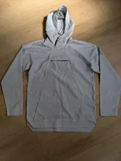 adidas フード付きパーカー S/M グレー