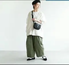 ハーベスティ　チノサーカスパンツ　ミリタリーグリーン　0サイズのサムネイル