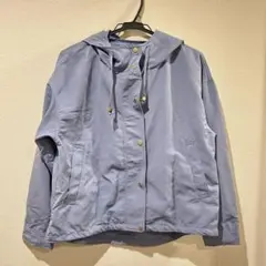 GUフード付きマウンテンパーカー ブルー 青 上着　コート Mサイズ