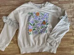 RAG MART 鳥・花柄トレーナー 120