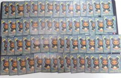 イーブイポンチョシリーズBK ブラッキー　使用済み６０枚＋未使用４枚