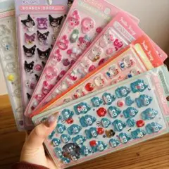 サンリオ ボンボンドロップ風シール 6枚セット
