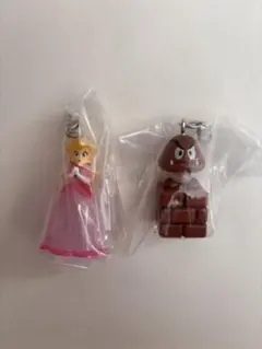 スーパーマリオめじるしアクセサリー2 ピーチ、クリボー