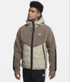 snowman 渡辺翔太着用 ナイキ 刺繍ロゴ ボアジャケット フーディー