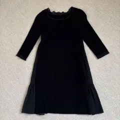 FOXEY NEW YORK 七分袖黒ワンピース