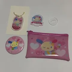 サンリオ ウサハナ 缶バッジ アクリルスタンド クリアポーチ キーホルダー