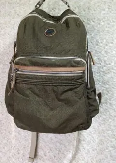 キプリング　リュック　カーキ色　ユニセックス