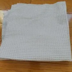 グレー綿生地 50×102cm 格子状