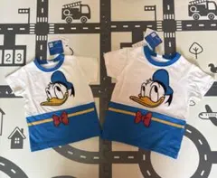 しまむら　ドナルドダック Tシャツ 110センチ　90センチ　お揃い　新品未使用
