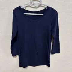 HEATTECH ネイビー 長袖インナー