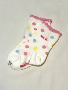 【新品】ミキハウス ベビー靴下 11-13cm 水玉