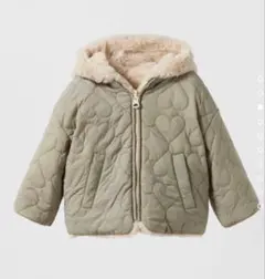 ZARA キルティング リバーシブル フェイクファー アウター