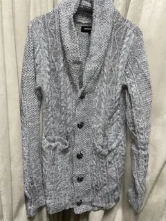 JACKROSE ジャックローズ　ショールカラーカーディガン グレーのサムネイル