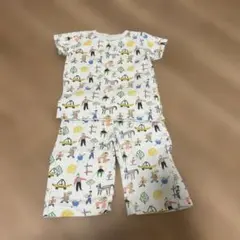 オーシャンアンドグラウンド　半袖 パジャマ セットアップ　総柄　マーキーズのサムネイル