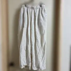立川限定】リネンルナポケットフリルパンツ ベージュ - メルカリ