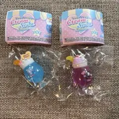 ナルミヤキャラクターズクリームソーダマスコット　ブルーベリエちゃんデビリーちゃん