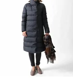 【新品未使用】ケープハイツ ショールカラー ロングダウンコート sizeS