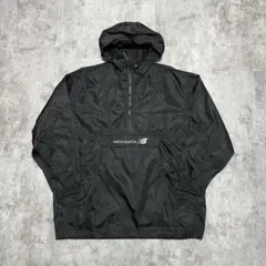 90s New Balance Logo Anorak Black L