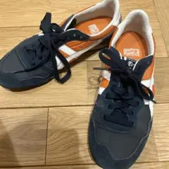 Onitsuka Tiger スニーカー 23.0cm ネイビー/オレンジ