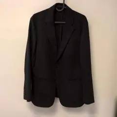 【UNIQLO】ユニクロ 感動ジャケットM ウールライク ブラック 464003