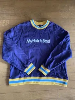 My hair is bad ライン入りスエット 紺 Mサイズ 裏起毛 2025年最新】my hair is bad スウェットの人気アイテム - メルカリ