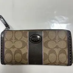 COACH 長財布 ブラウン/ベージュ