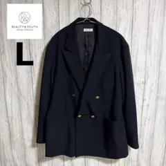【レア】Ｂ＆Ｙ ユナイテッドアローズ ダブル 紺ブレザー 金ボタン Ｌサイズのサムネイル