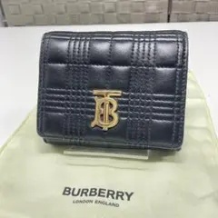 は*じ様 BURBERRY TB コンパクトウォレット　ブラック