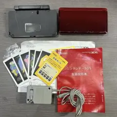 ニンテンドー3DS フレアレッド 本体 付属品多数 充電器 ARカード