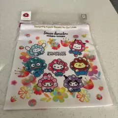 ミャクミャクサンリオキャラクターズ巾着EXPO2025