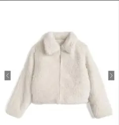 ステンカラーファーコート　kd112