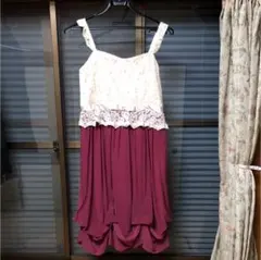 【1回のみ使用★美品】ワンピース 結婚式 およばれ 大きいサイズ