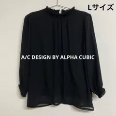 A/C DESIGN BY ALPHA CUBIC ブラウス 長袖 ブラック Lのサムネイル
