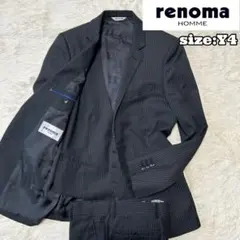 【美品✨】レノマオム スリーピース スーツ セットアップ ブラック Y4