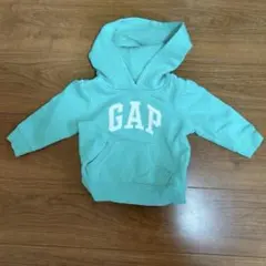 GAP フード付きトレーナー 6-12M ミントグリーン