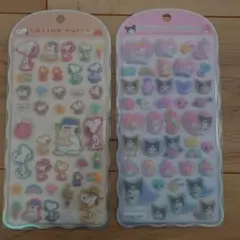 コットンパフィーシール　サンリオ　スヌーピー2枚セット