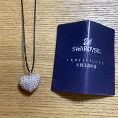 Swarovski ハート型リバーシブルネックレス　スワロフスキー　美品　レア