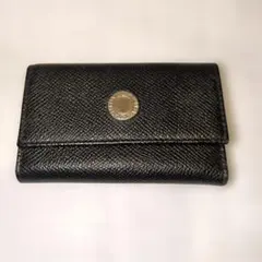 希少✨ブルガリ 名刺入れ カードケース レザー ロゴプレート ブラック