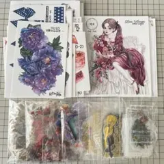 装飾ステッカー　人物ステッカー　コラージュ素材　シール　おすそ分け④