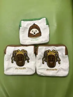 こびとづかん 3 スクエアポーチ 3点セット