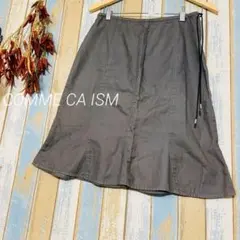 【コムサイズム】スカート　フレアスカート　タイト　スタイリッシュ　L