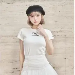 Darich ダーリッチ 夏服 半袖 刺繍ロゴ モノグラムTシャツ SAX - メルカリ